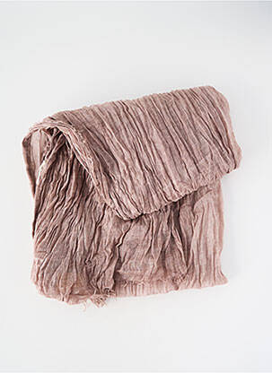 Foulard tissage popeline rose NKUKU femme