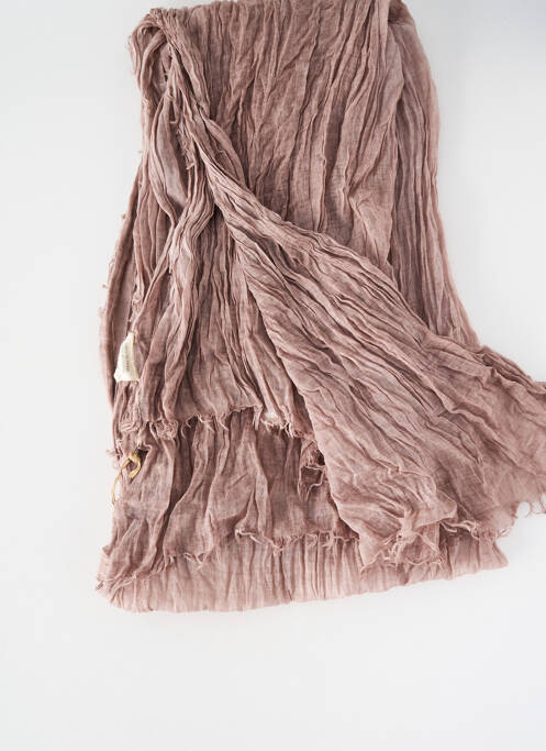 Foulard tissage popeline rose NKUKU femme