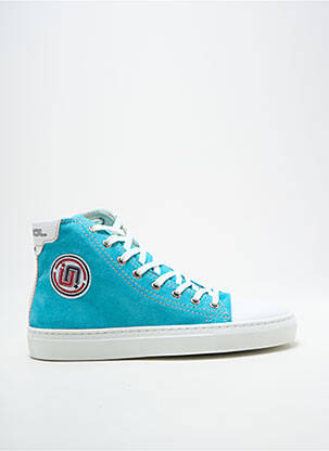 Baskets bout rond talon plat jusqu'à 3cm bleu ICECOOL femme