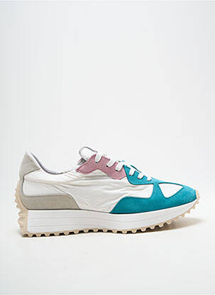 Baskets bout rond talon de 4 à 6cm blanc ICECOOL femme