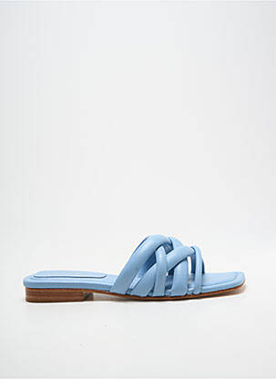 Mules/sabots semelle extérieure cuir talon plat jusqu'à 3cm bleu MI/MAI femme