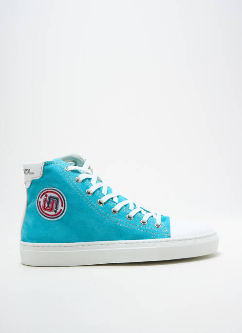 Baskets bout rond talon plat jusqu'à 3cm bleu ICECOOL femme