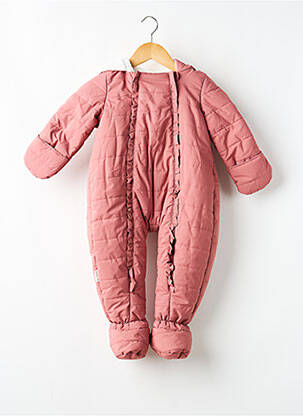 Combi-pantalon manches longues manches longues rose PETIT BEGUIN garçon