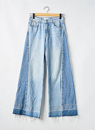 Jean coupe flare stretch taille haute bleu ZARA femme