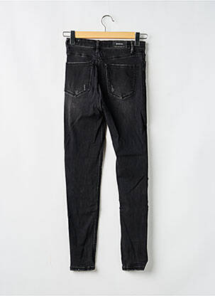Jeans skinny effet usé délavé taille haute noir STRADIVARIUS femme