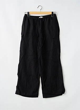 Pantalon droit tissage crêpe taille normale noir H&M femme