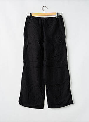 Pantalon droit tissage crêpe taille normale noir H&M femme