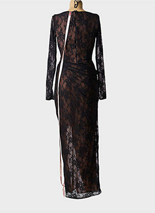 Robe longue manches longues manches longues noir HOUSE OF CB LONDON femme