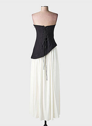 Robe longue sans manche sans manche beige BABYBOO femme
