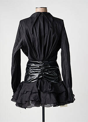 Robe courte manches longues manches longues noir MEW MEWS femme
