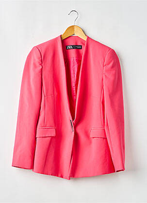 Blazer poches rose ZARA femme