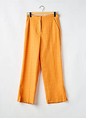 Pantalon droit taille à pinces taille normale orange H&M femme