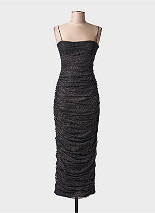 Robe longue sans manche sans manche noir BABYBOO femme