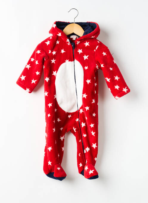 Combi-pantalon imprimé fantaisie manches longues rouge DU PAREIL AU MÊME enfant