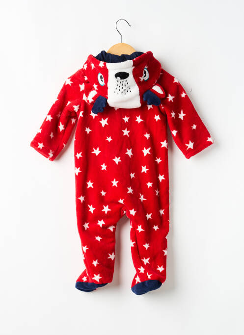 Combi-pantalon imprimé fantaisie manches longues rouge DU PAREIL AU MÊME enfant