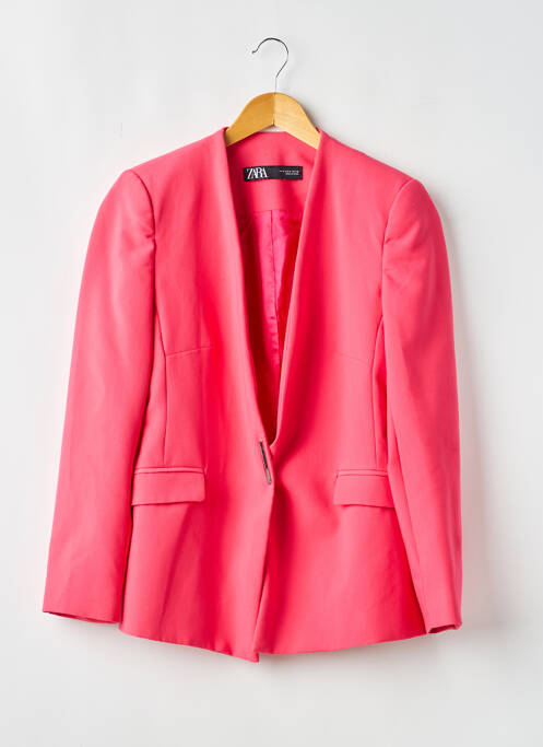Blazer poches rose ZARA femme
