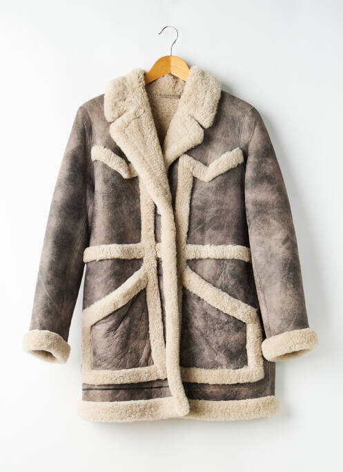 Manteau long coupe droite sans capuche gris ZADIG & VOLTAIRE femme