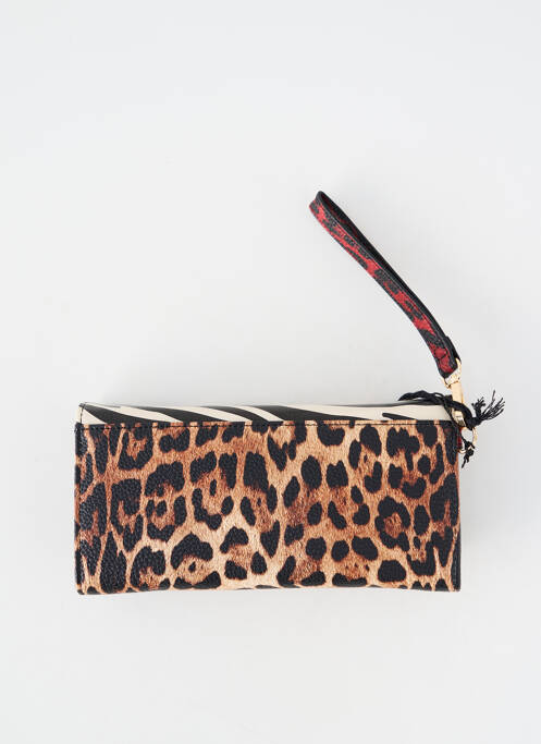 Portefeuille coutures renforcées noir LOLA CASADEMUNT femme