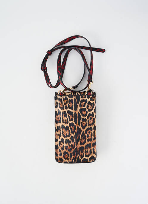 Sac cuir lisse forme rectangulaire noir LOLA CASADEMUNT femme