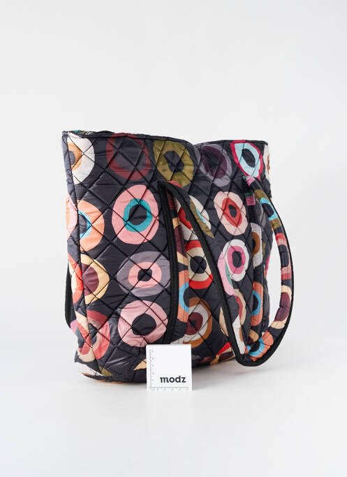 Sac multipoches forme carré noir DOLCEZZA femme