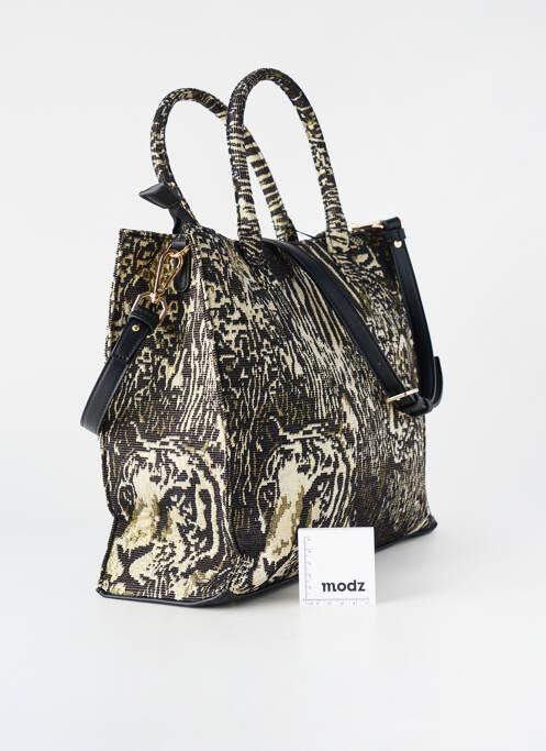 Sac multipoches forme rectangulaire noir LOLA CASADEMUNT femme