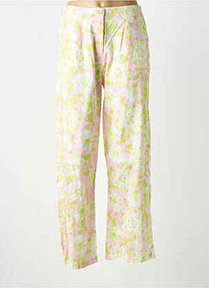 Pantalon droit fermeture zippée sous rabat boutonné vert BRIGITTE BARDOT femme