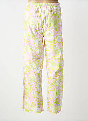 Pantalon droit fermeture zippée sous rabat boutonné vert BRIGITTE BARDOT femme