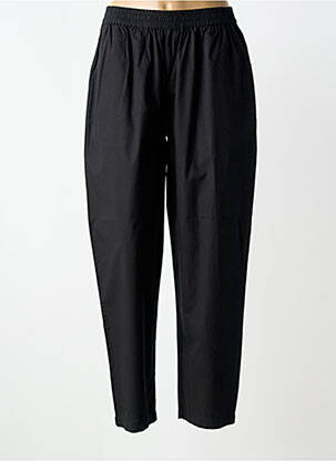 Pantalon droit taille élastique noir HOD femme