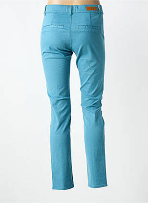 Pantalon slim poches bleu HAPPY femme
