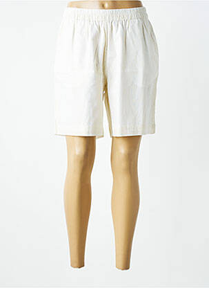 Short coupe droite blanc CREAM femme