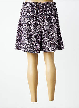 Bermuda taille élastique violet FLOOR femme
