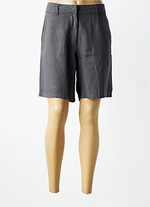 Bermuda coupe droite gris NÜ femme