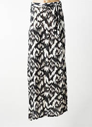 Jupe longue imprimé fantaisie noir MR MOOD femme