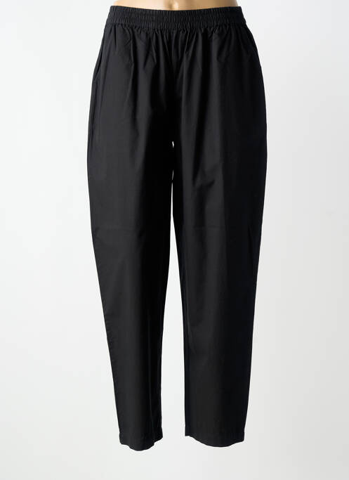 Pantalon droit taille élastique noir HOD femme
