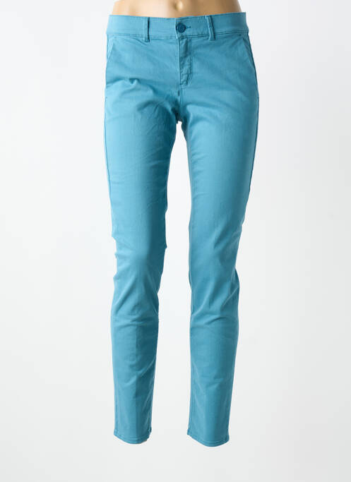 Pantalon slim poches bleu HAPPY femme