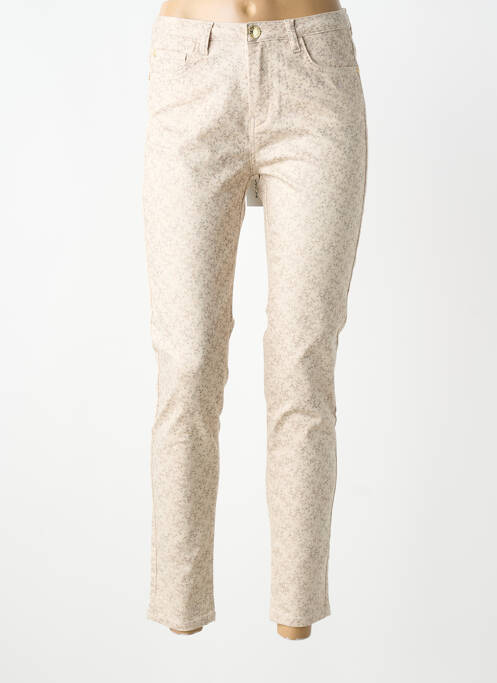 Pantalon slim poches beige EVA KAYAN femme