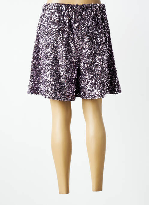 Bermuda taille élastique violet FLOOR femme