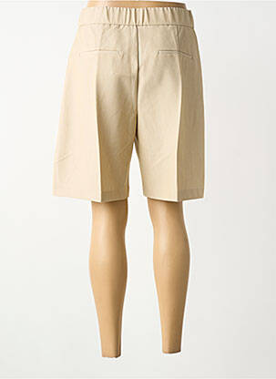 Bermuda taille élastique taille normale beige B.YOUNG femme