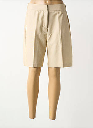 Bermuda taille élastique taille normale beige B.YOUNG femme