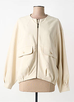 Blouson manches longues beige SUMMUM femme