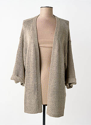 Gilet manches longues manches longues marron CREAM femme