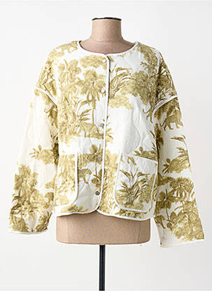 Veste casual col rond blanc CREAM femme