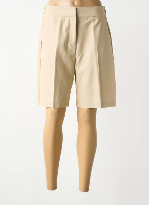 Bermuda taille élastique taille normale beige B.YOUNG femme
