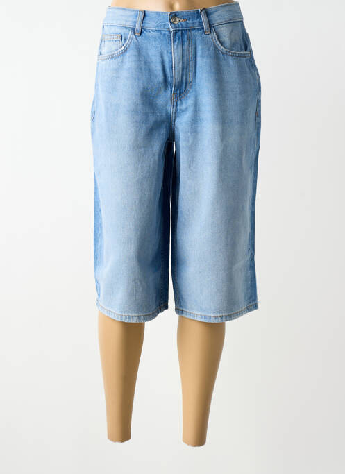 Bermuda coupe droite taille normale bleu B.YOUNG femme