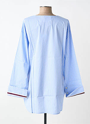 Tunique manches longues col rond bleu FLOOR femme