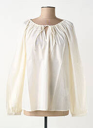 Blouse col rond manches longues or CREAM femme