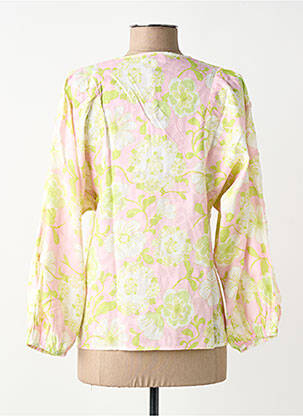 Blouse imprimé fleurs manches longues vert BRIGITTE BARDOT femme