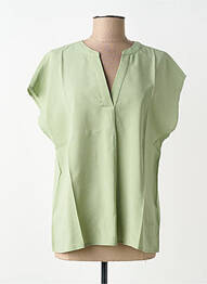 Blouse manches courtes manches courtes vert CREAM femme