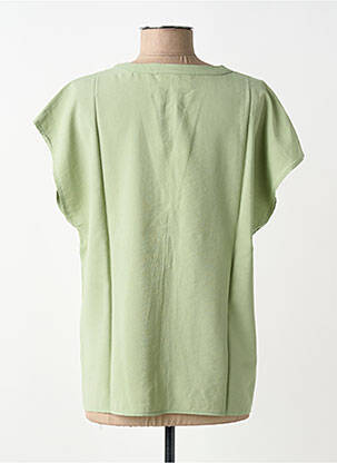 Blouse manches courtes manches courtes vert CREAM femme