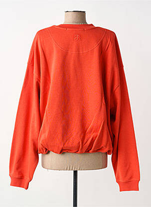 Sweat-shirt coupe over-size manches longues rouge SECOND FEMALE femme